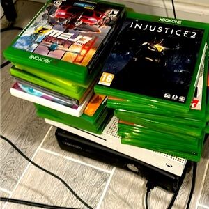 Microsoft Xbox one s console with 20 games!